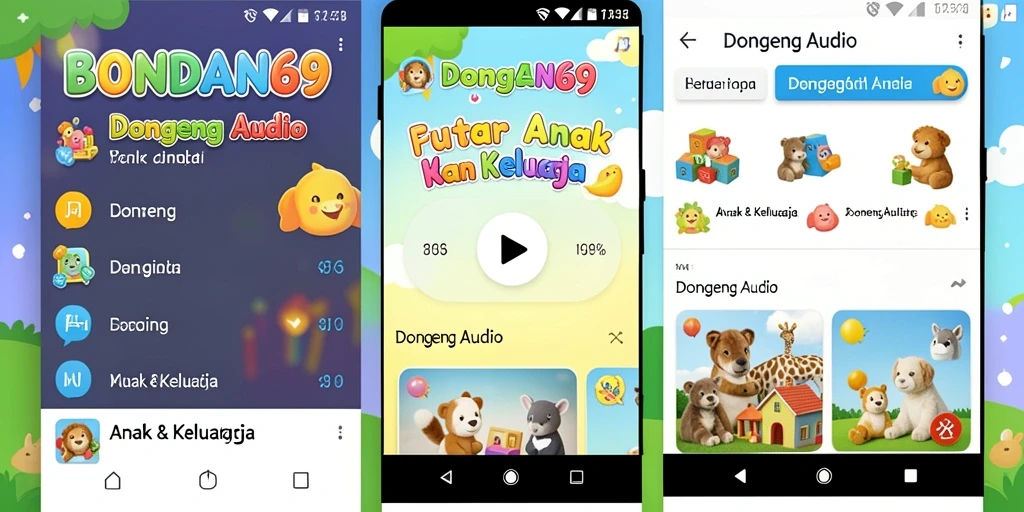 Antarmuka BONDAN69 yang ramah anak dan penuh warna.