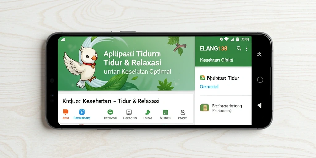 Antarmuka ELANG138 yang menenangkan untuk pengalaman Tidur & Relaksasi.