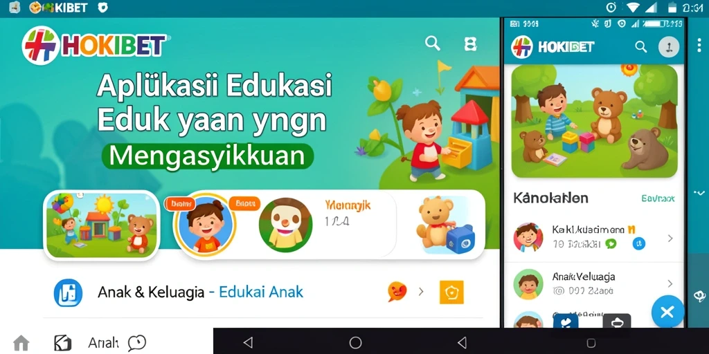 Antarmuka interaktif HOKIBET yang mendidik dan atraktif.