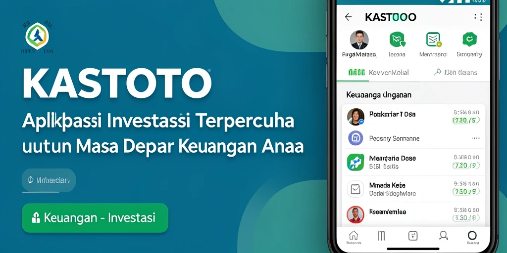 Antarmuka aplikasi KASTOTO yang memudahkan investasi dan pengelolaan keuangan.