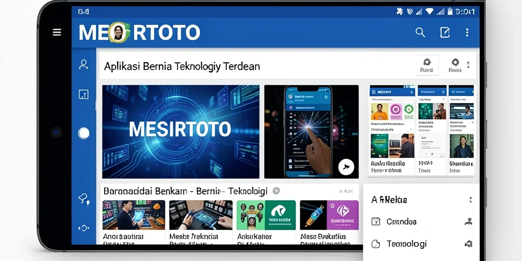 Antarmuka aplikasi MESIRTOTO yang informatif dan menarik.