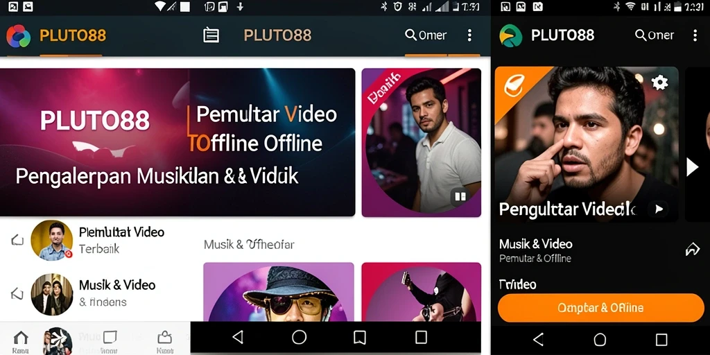 Tampilan antarmuka PLUTO88 yang sederhana dan fungsional.