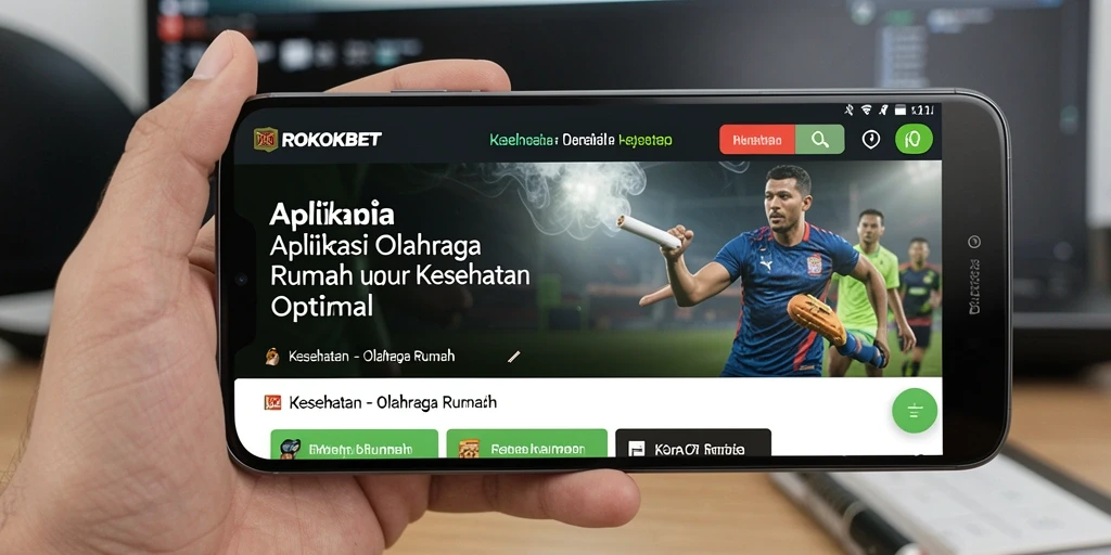 Antarmuka ROKOKBET menampilkan berbagai latihan olahraga rumah.