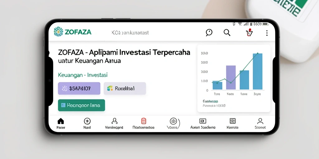 Antarmuka ZOFAZA yang intuitif dan menarik untuk investasi.